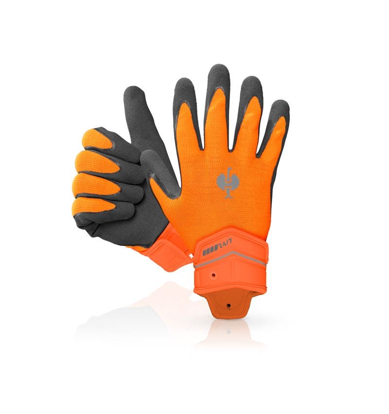 Revêtement: Gants hybrides e.s.motion 24/7 + orange fluo/anthracite