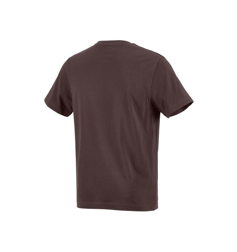 Hauts: e.s. T-shirt cotton + brun 1