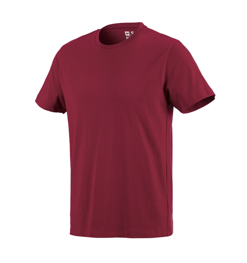 Shirts & Co.: e.s. T-Shirt cotton + bordeaux