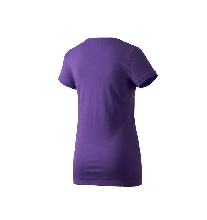 Shirts & Co.: e.s. Long-Shirt cotton, Damen + lila 2