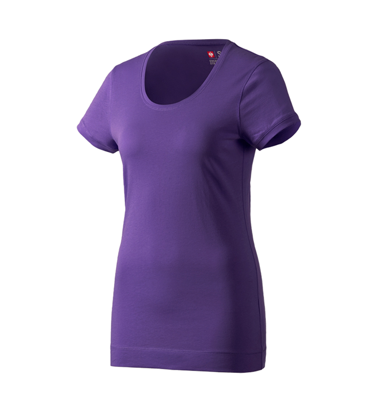 Shirts & Co.: e.s. Long-Shirt cotton, Damen + lila 1