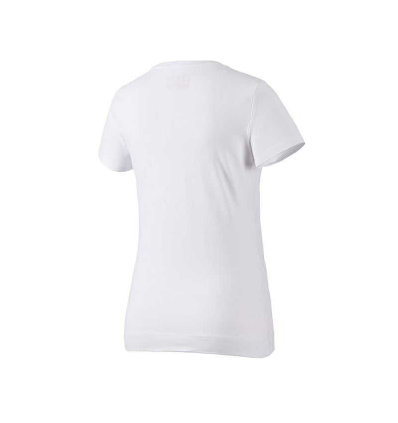 Themen: e.s. T-Shirt cotton stretch, Damen + weiß 3