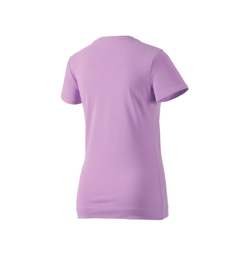 Hauts: e.s. T-shirt cotton stretch, femmes + lavande 3