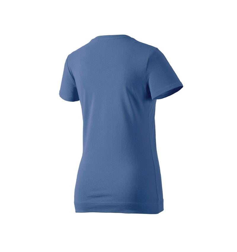 Shirts & Co.: e.s. T-Shirt cotton stretch, Damen + kobalt 3