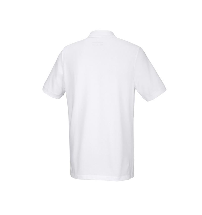 Thèmes: e.s. Piqué-Polo cotton stretch, long fit + blanc 3