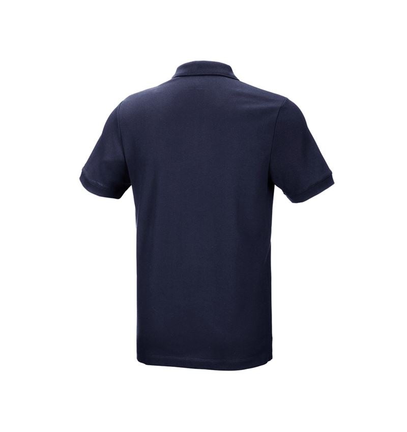 Shirts & Co.: e.s. Piqué-Polo cotton stretch + dunkelblau 3