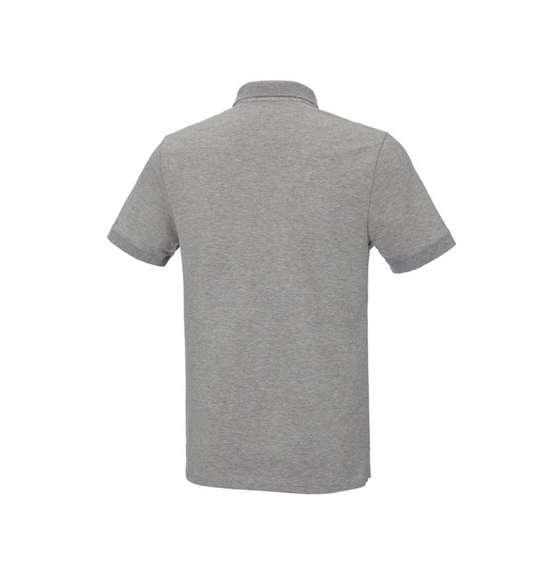 Shirts & Co.: e.s. Piqué-Polo cotton stretch + graumeliert 3