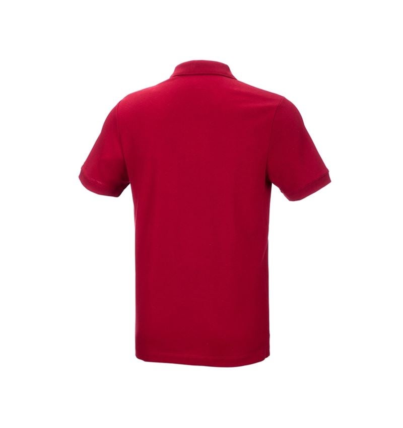 Shirts & Co.: e.s. Piqué-Polo cotton stretch + feuerrot 4
