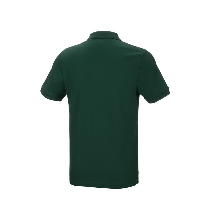 Shirts & Co.: e.s. Piqué-Polo cotton stretch + grün 3