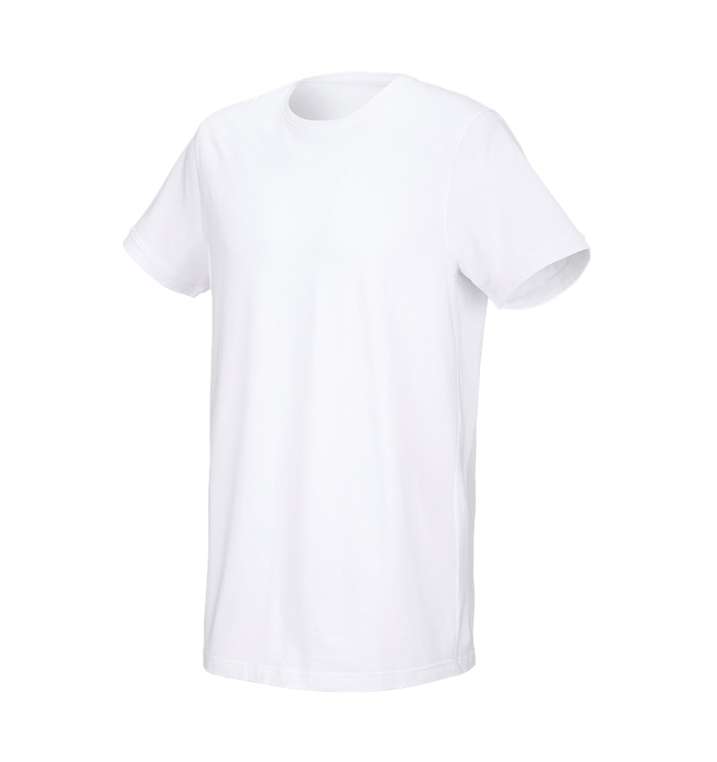 Menuisiers: e.s. T-Shirt cotton stretch, long fit + blanc 2