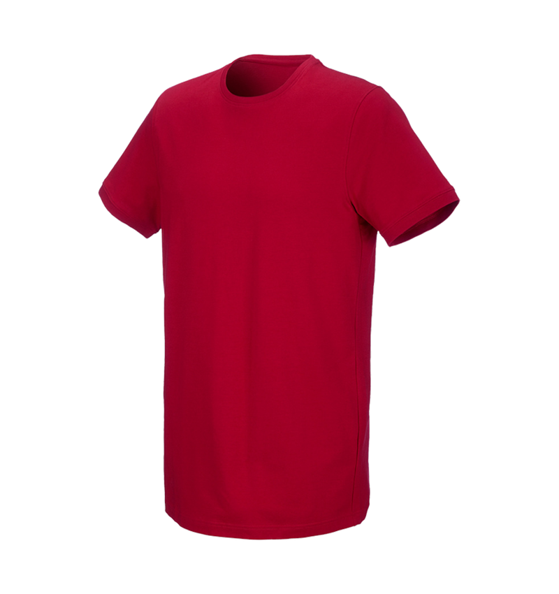 Installateur / Klempner: e.s. T-Shirt cotton stretch, long fit + feuerrot 2