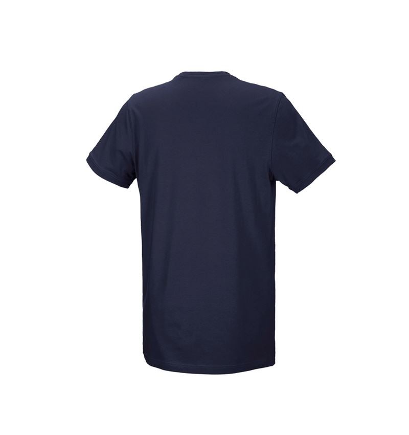 Horti-/ Sylvi-/ Agriculture: e.s. T-Shirt cotton stretch, long fit + bleu foncé 3