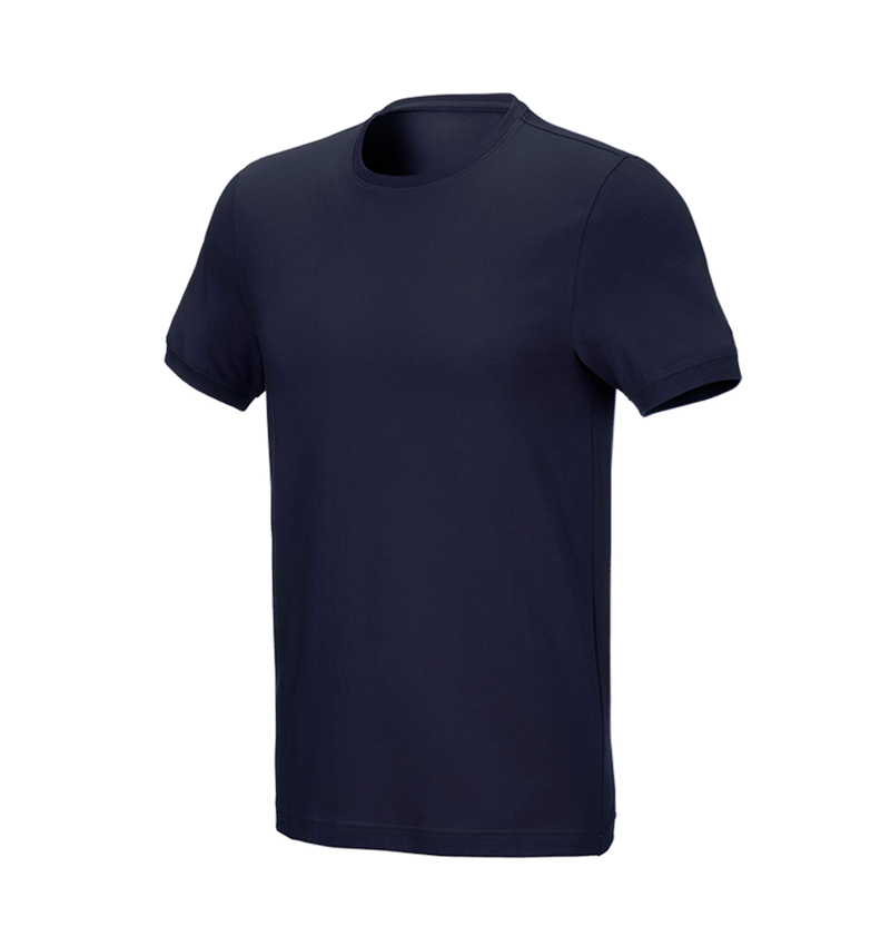 Installateurs / Plombier: e.s. T-Shirt cotton stretch, slim fit + bleu foncé 2
