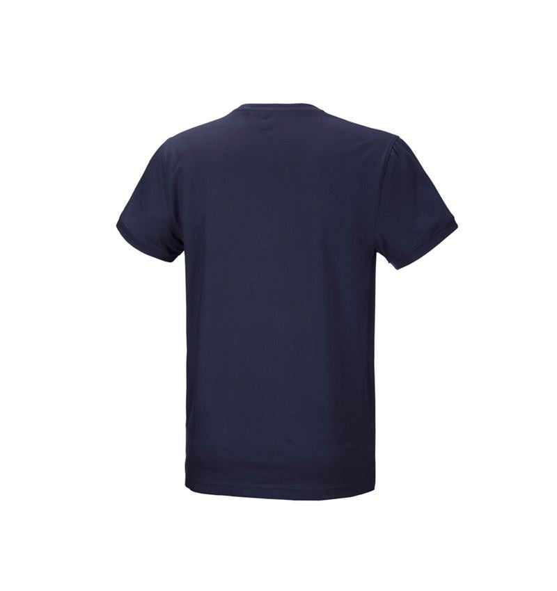 Shirts & Co.: e.s. T-Shirt cotton stretch + dunkelblau 6