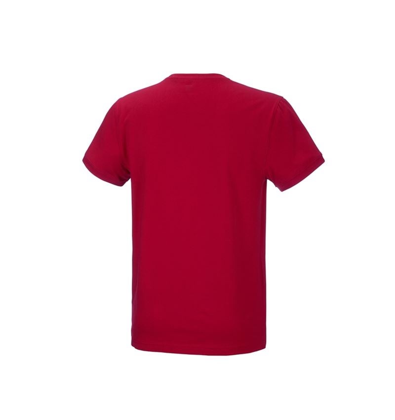 Installateur / Klempner: e.s. T-Shirt cotton stretch + feuerrot 3