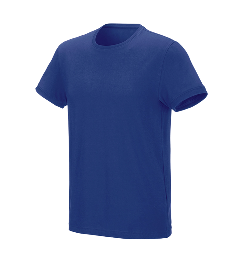Hauts: e.s. T-Shirt cotton stretch + bleu royal 2