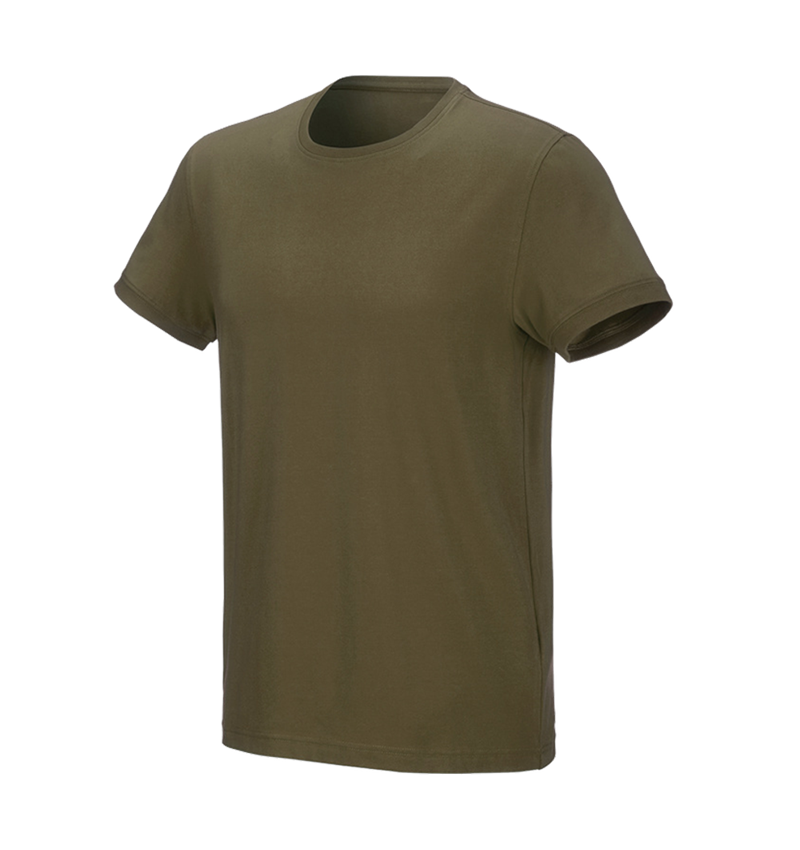 Installateurs / Plombier: e.s. T-Shirt cotton stretch + vert boue 2