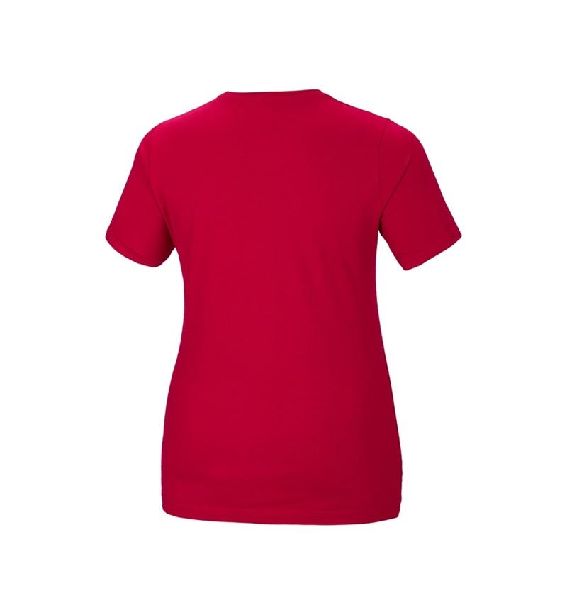 Schreiner / Tischler: e.s. T-Shirt cotton stretch, Damen, plus fit + feuerrot 3