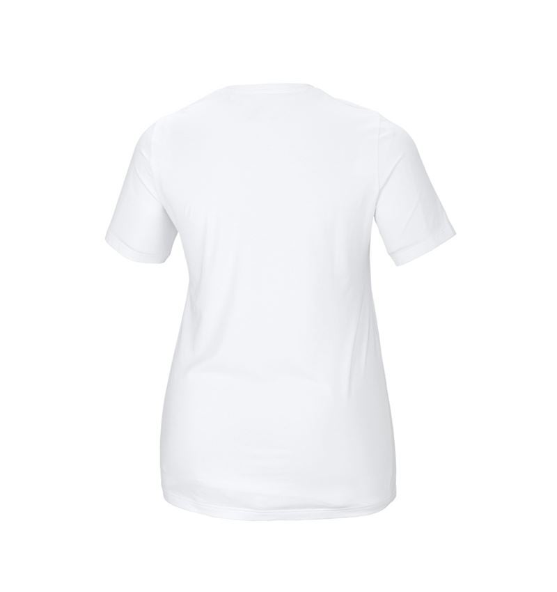 Schreiner / Tischler: e.s. T-Shirt cotton stretch, Damen, plus fit + weiß 3