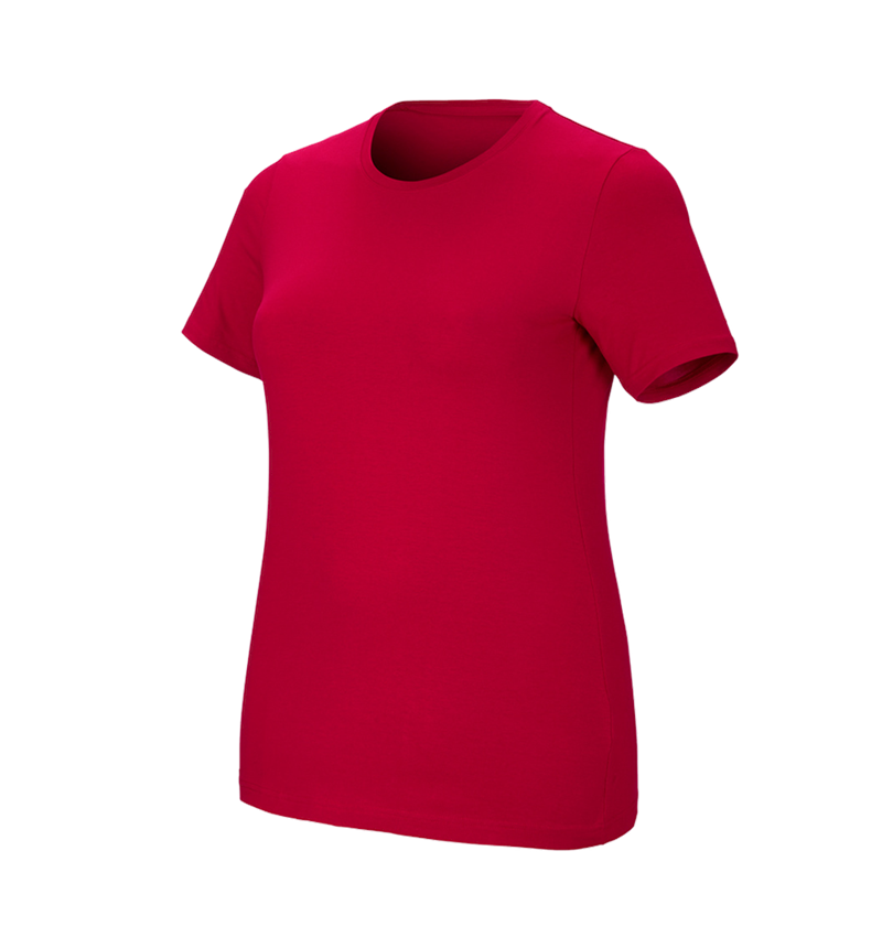 Schreiner / Tischler: e.s. T-Shirt cotton stretch, Damen, plus fit + feuerrot 2