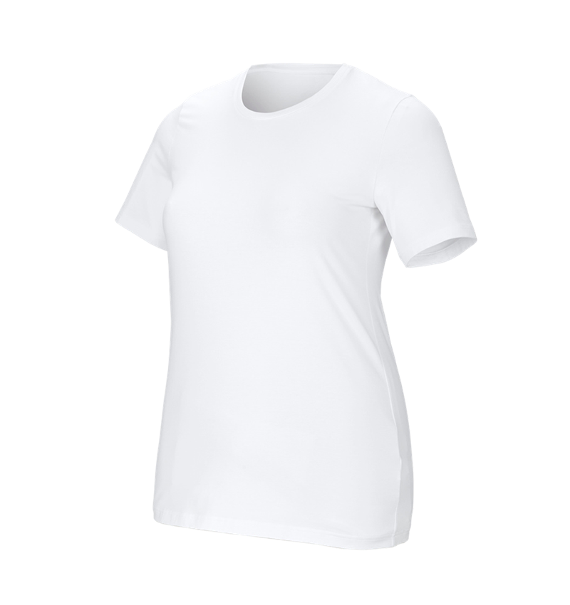 Schreiner / Tischler: e.s. T-Shirt cotton stretch, Damen, plus fit + weiß 2