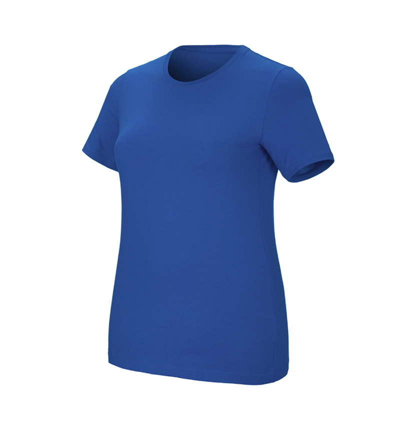 Schreiner / Tischler: e.s. T-Shirt cotton stretch, Damen, plus fit + enzianblau 2
