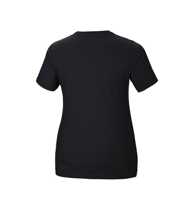 Galabau / Forst- und Landwirtschaft: e.s. T-Shirt cotton stretch, Damen, plus fit + schwarz 3
