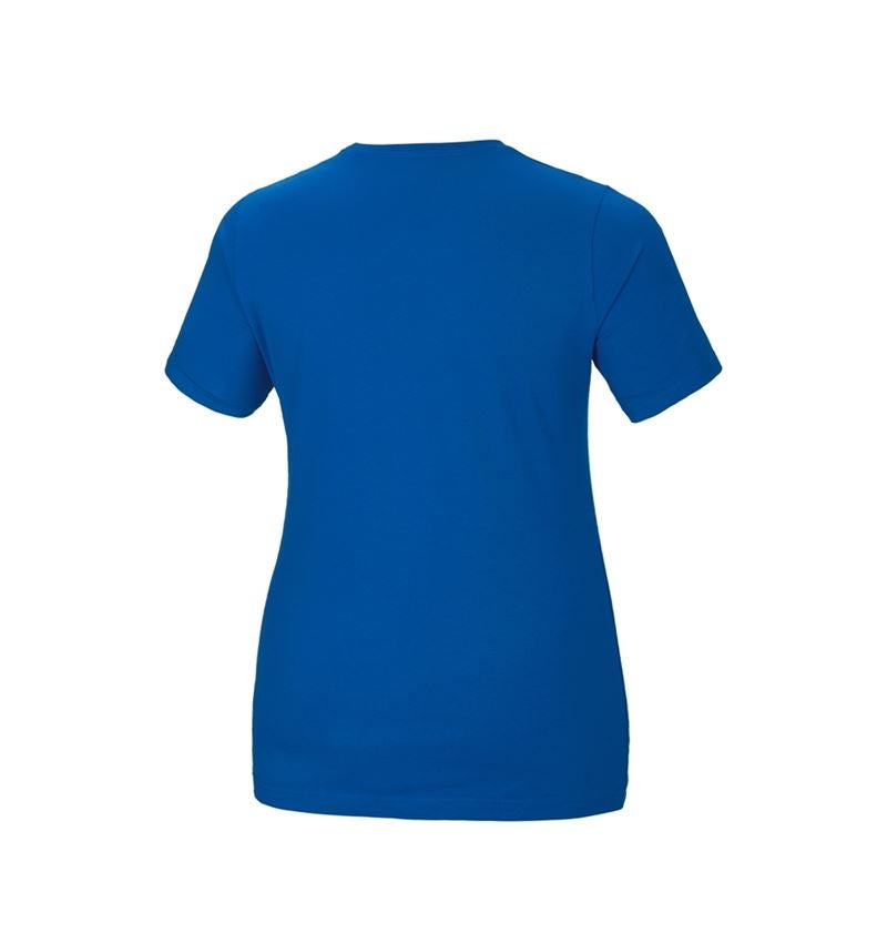 Schreiner / Tischler: e.s. T-Shirt cotton stretch, Damen, plus fit + enzianblau 3