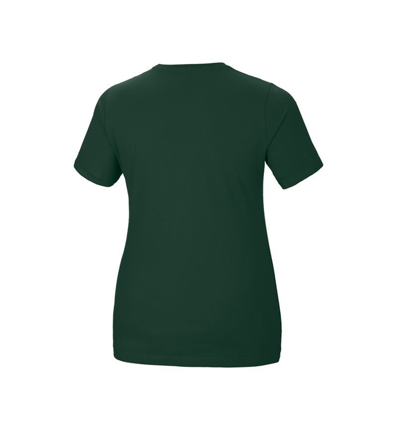 Horti-/ Sylvi-/ Agriculture: e.s. T-Shirt cotton stretch, femmes, plus fit + vert 3