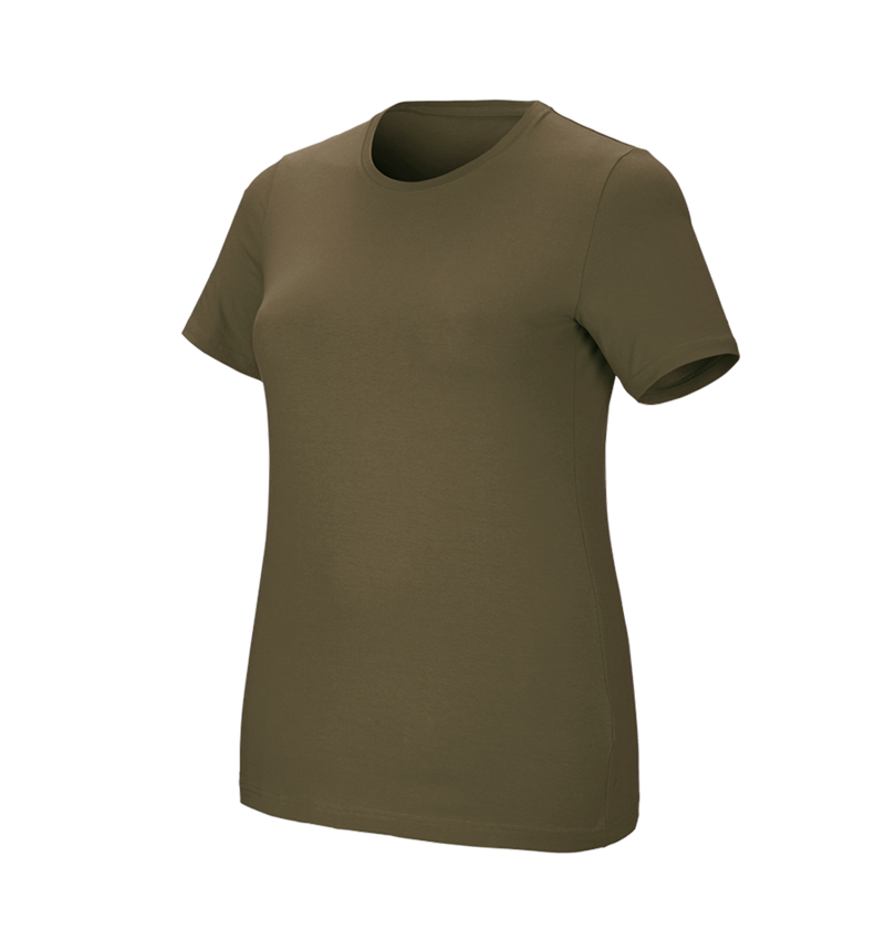 Schreiner / Tischler: e.s. T-Shirt cotton stretch, Damen, plus fit + schlammgrün 2