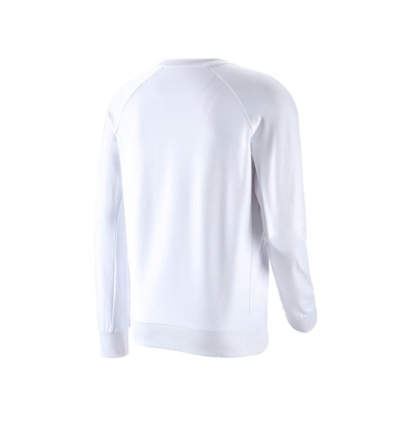 Shirts & Co.: e.s. Sweatshirt cotton stretch + weiß 3