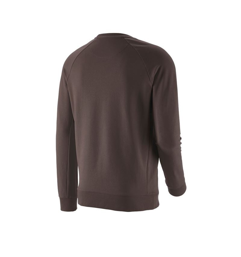 Hauts: e.s. Sweatshirt cotton stretch + marron 6