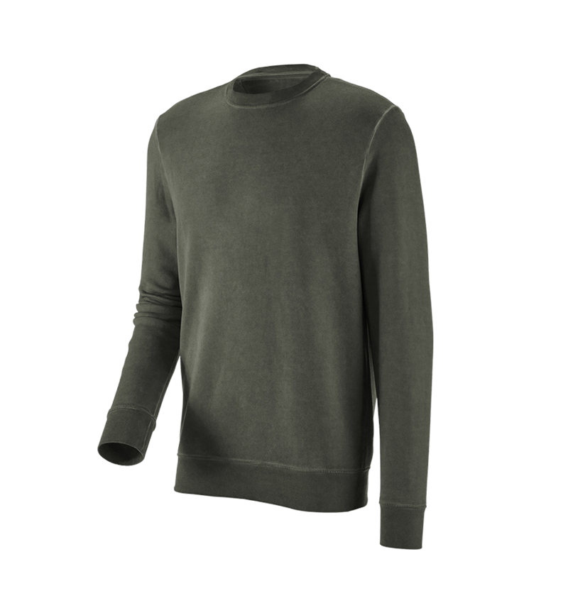 Shirts & Co.: e.s. Sweatshirt vintage poly cotton + tarngrün vintage 8