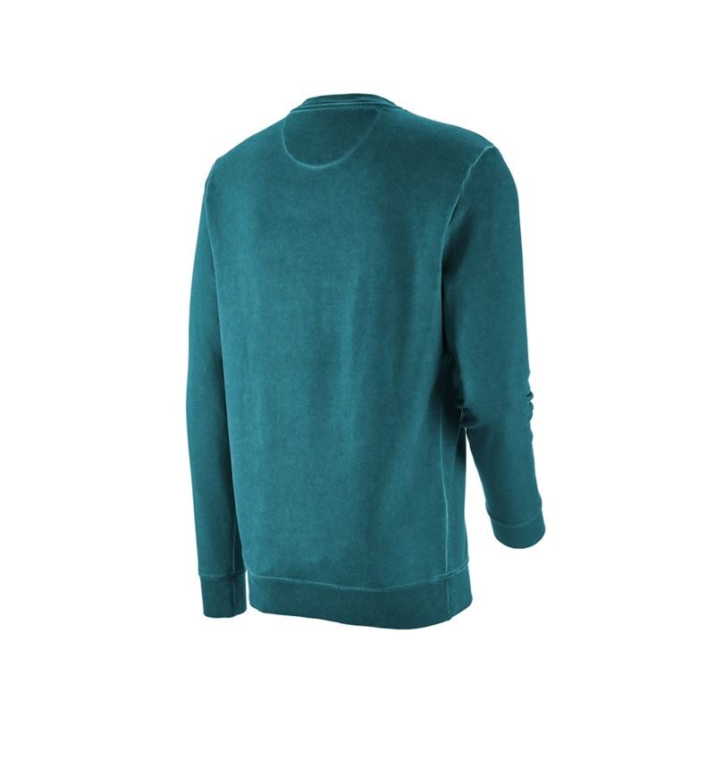 Shirts & Co.: e.s. Sweatshirt vintage poly cotton + dunkelcyan vintage 5