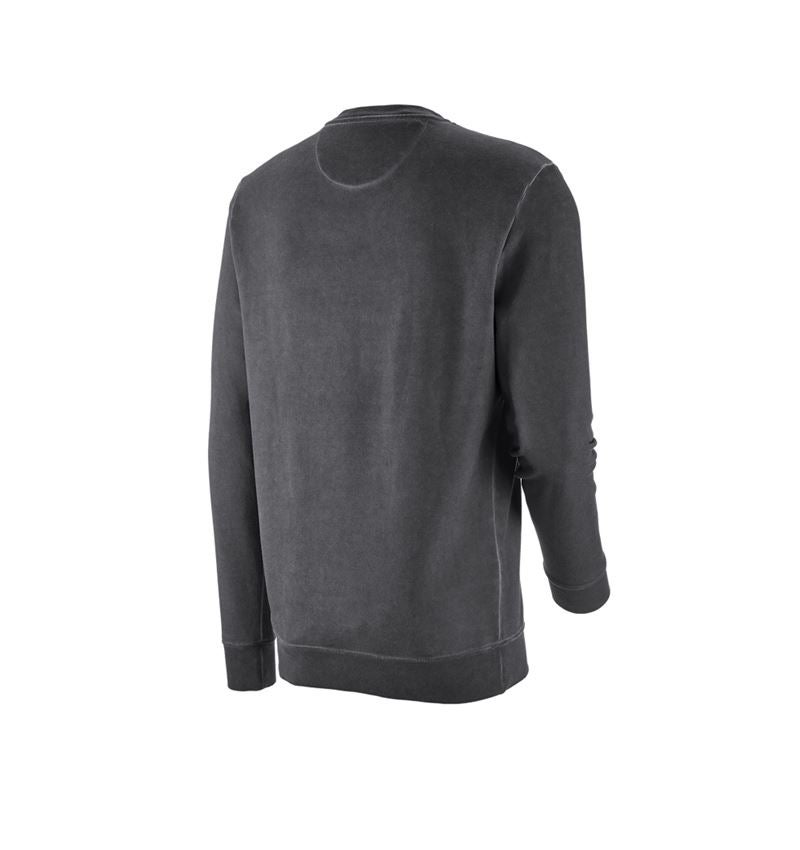 Shirts & Co.: e.s. Sweatshirt vintage poly cotton + oxidschwarz vintage 4