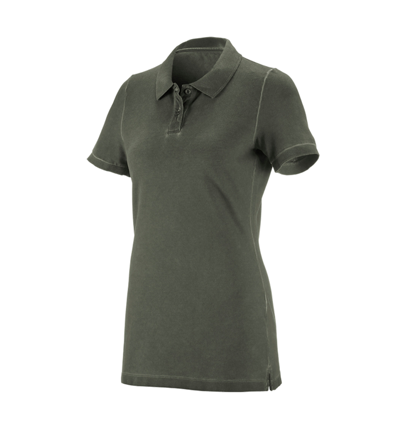 Schreiner / Tischler: e.s. Polo-Shirt vintage cotton stretch, Damen + tarngrün vintage 7