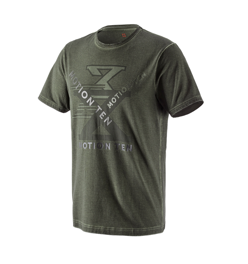 Galabau / Forst- und Landwirtschaft: T-Shirt e.s.motion ten + tarngrün vintage 1