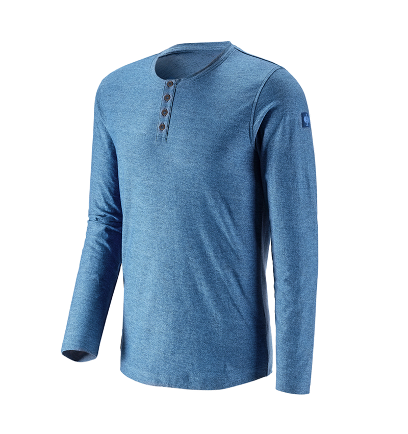 Shirts & Co.: Longsleeve e.s.vintage + arktikblau melange 2
