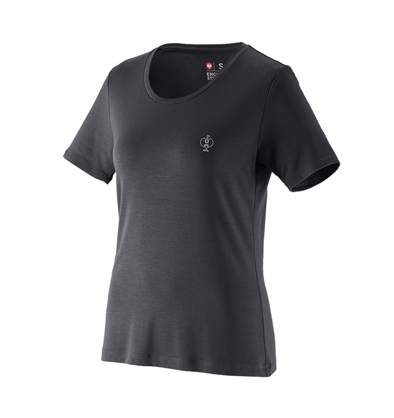 Hauts: Modal-shirt e.s. ventura vintage, femmes + noir 2