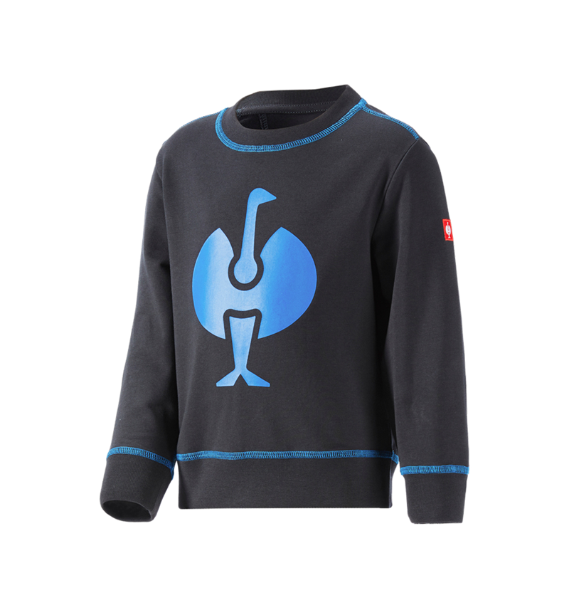 Shirts & Co.: Sweatshirt e.s.motion 2020, Kinder + graphit/enzianblau 1