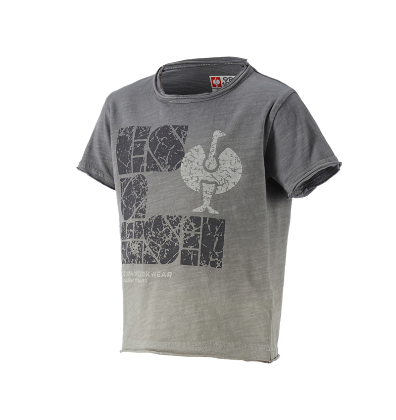 Hauts: e.s. T-Shirt denim workwear, enfants + granit vintage 1