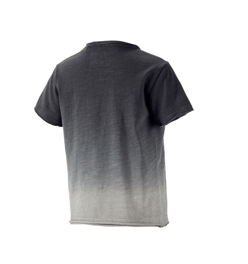 Hauts: e.s. T-Shirt denim workwear, enfants + noir oxyde vintage 2