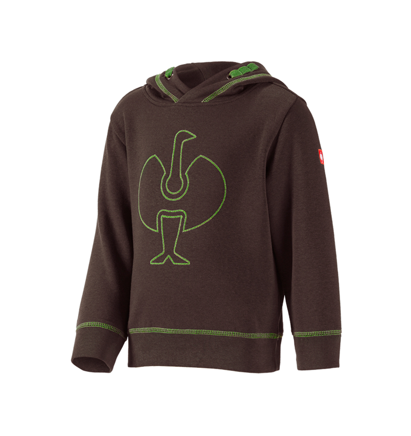 Shirts & Co.: Hoody-Sweatshirt e.s.motion 2020, Kinder + kastanie/seegrün 1