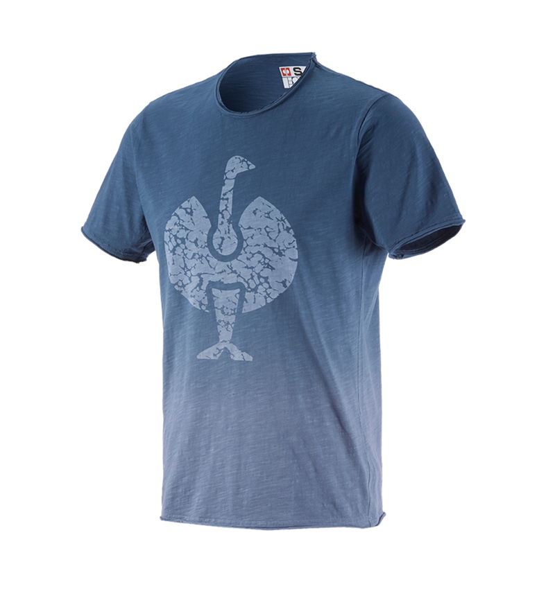 Shirts & Co.: e.s. T-Shirt workwear ostrich + antikblau vintage