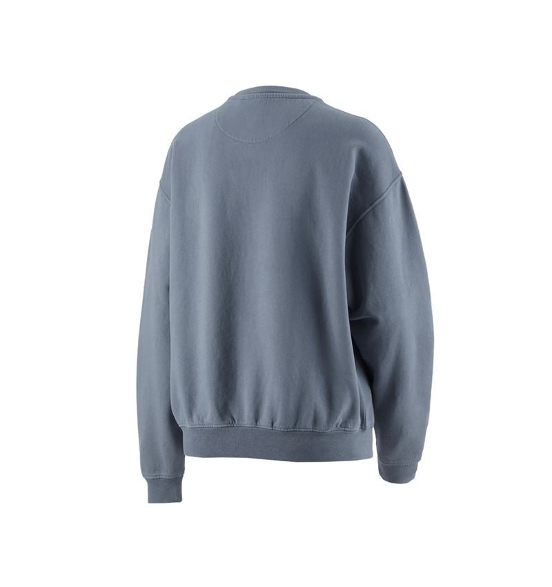 Shirts & Co.: Oversize Sweatshirt e.s.motion ten, Damen + rauchblau vintage 4