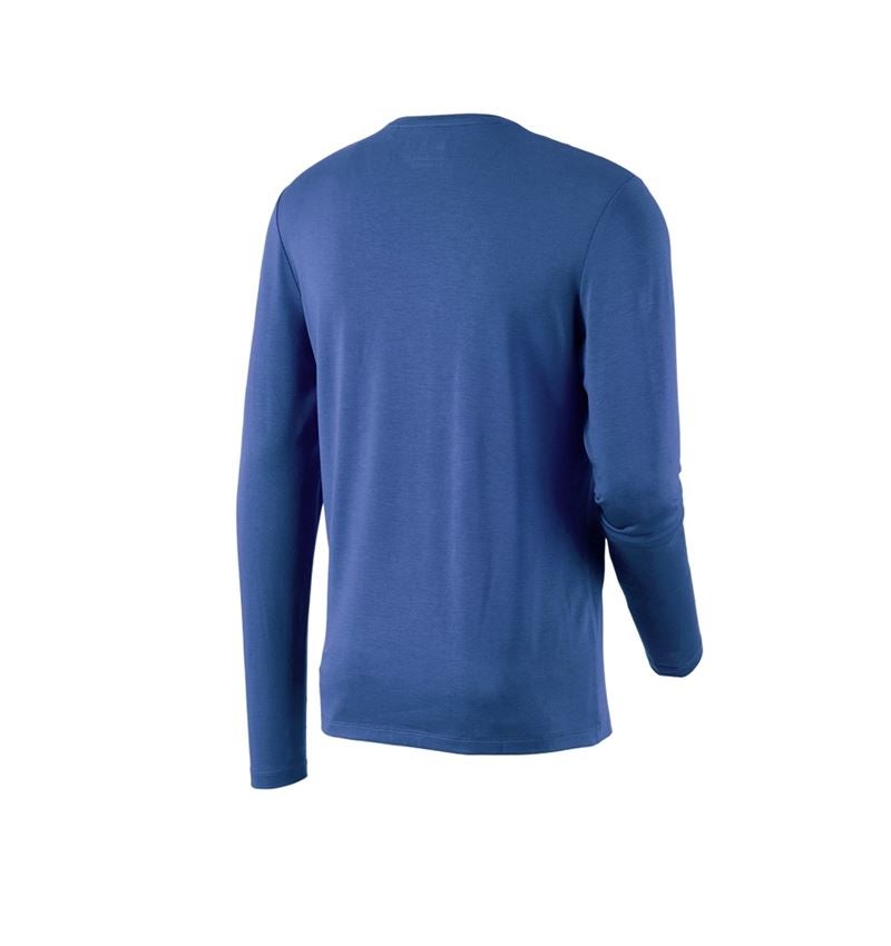 Shirts & Co.: Modal-Longsleeve e.s.concrete + alkaliblau 4