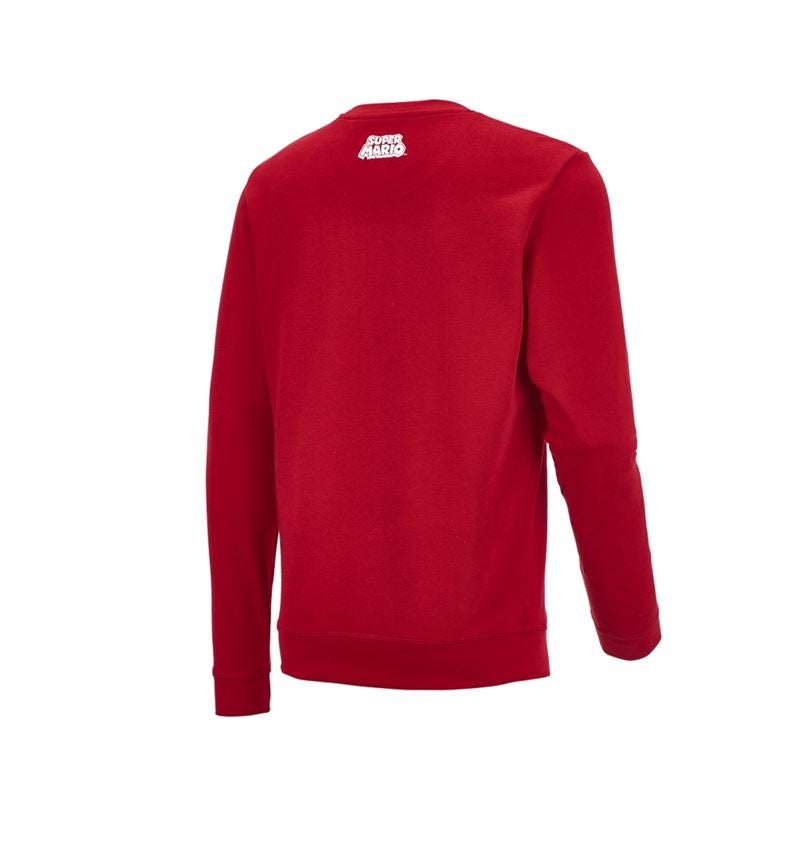 Collaborations: Super Mario Sweatshirt, hommes + rouge vif 3