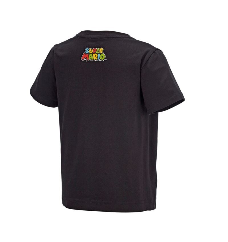 Shirts & Co.: Super Mario T-Shirt, Kinder + schwarz 1