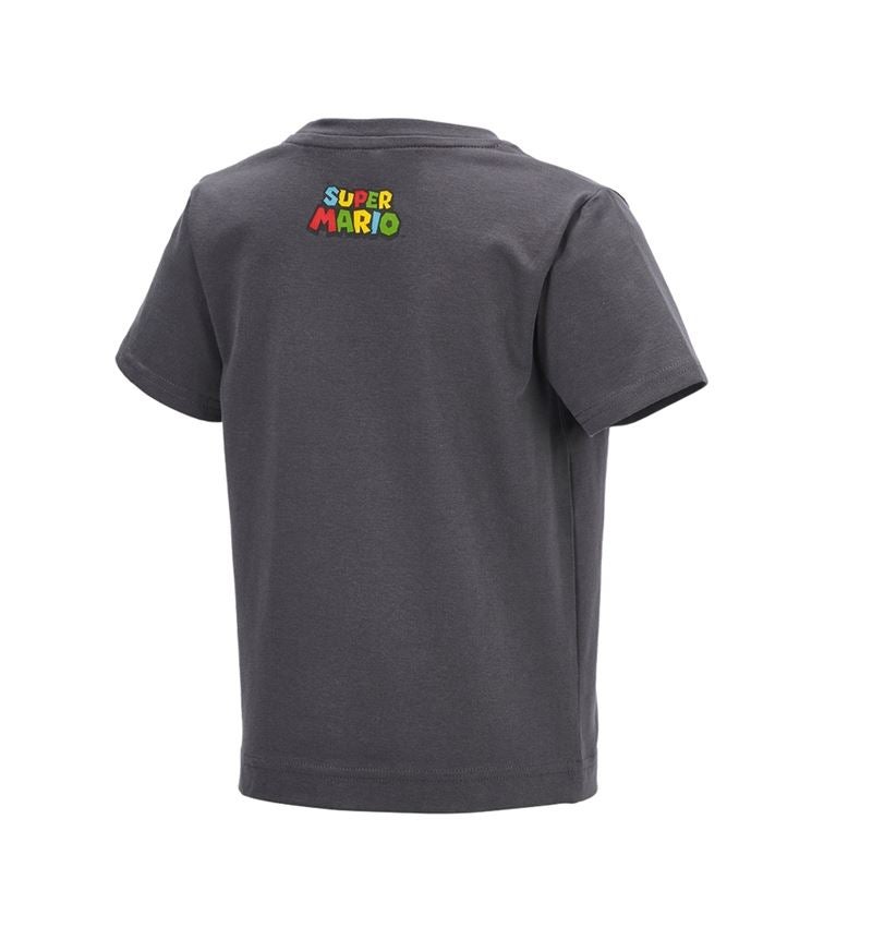 Shirts & Co.: Super Mario T-Shirt, Kinder + anthrazit 2