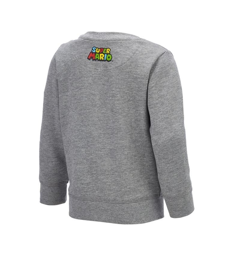 Collaborations: Super Mario Sweatshirt, enfants + gris mélange 1